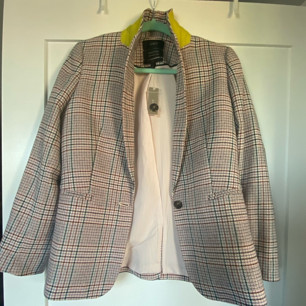 NWT JCrew plaid blazer